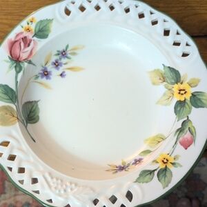 Floral Porcelain Dinner Plate